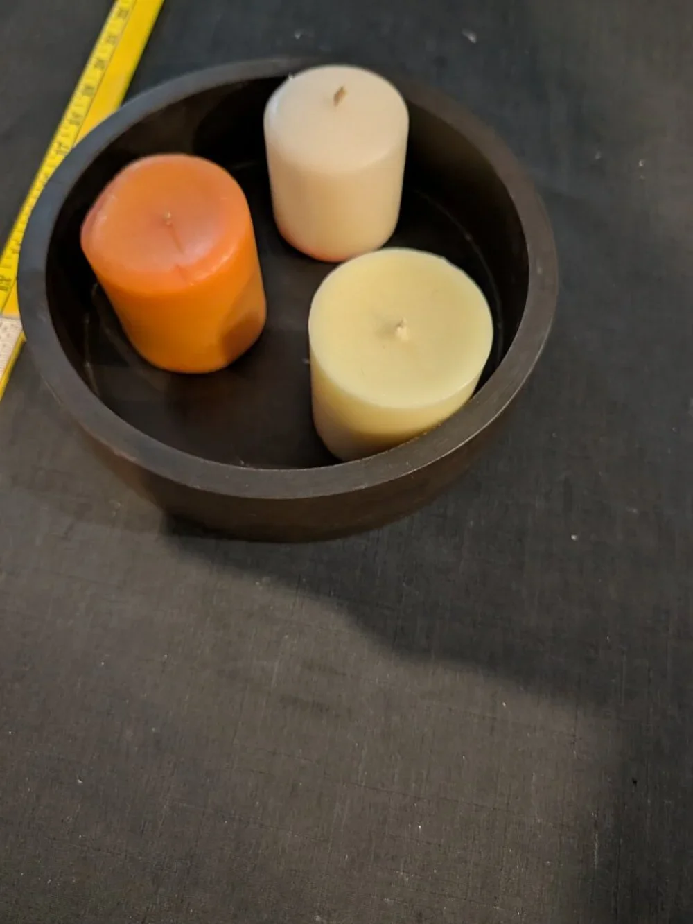 Blyth HomeScents 3-Piece Autumn Candle Set with Wood Tray